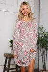 Sweet & Spotted Rose Babydoll Tunic Dress