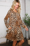 Sweet & Spotted Leopard Babydoll Tunic Dress