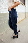 Judy Blue High-Rise Boyfriend Dark Blue Wash Jeans