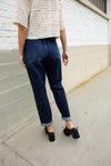 Judy Blue High-Rise Boyfriend Dark Blue Wash Jeans