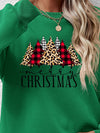 MERRY CHRISTMAS Round Neck Long Sleeve Sweatshirt