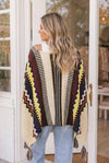 Chilly Nights Kimono Wrap with Tassel Tie