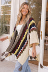 Chilly Nights Kimono Wrap with Tassel Tie