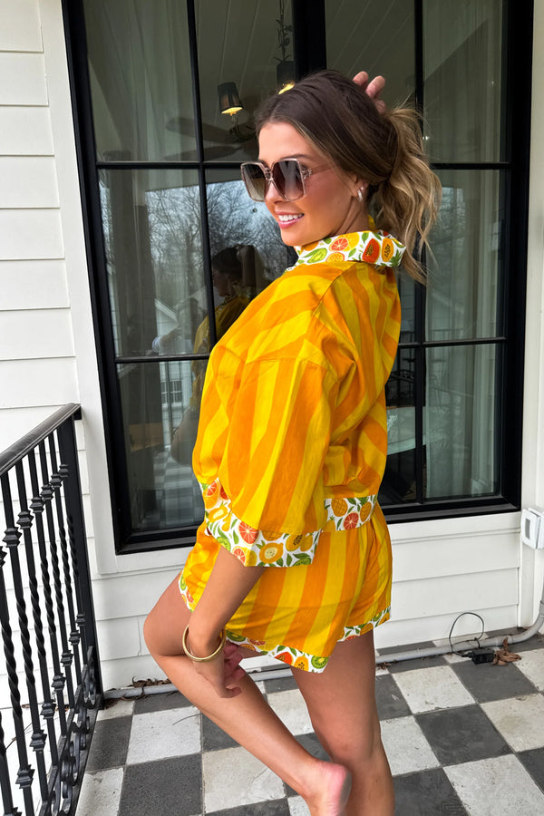 PREORDER: Fruit Salad Button Down Top