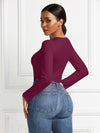 Round Neck Long Sleeve Bodysuit