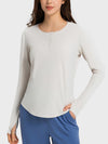 Millennia Round Neck Long Sleeve Sport Top