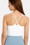 Millennia Crisscross Back Scoop Neck Sports Cami