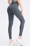 Slim Fit Wide Waistband Long Sports Pants