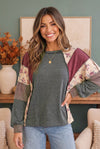 Home for the Holidays Patchwork Floral Raglan