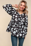 Fleur with Flair Ruffle Sleeve Blouse