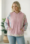 Sweet Spring Blossoms Color Block Hoodie