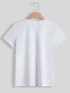 Rabbit Round Neck Short Sleeve T-Shirt