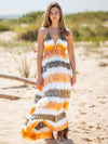 Tie-Dye Halter Neck Dress