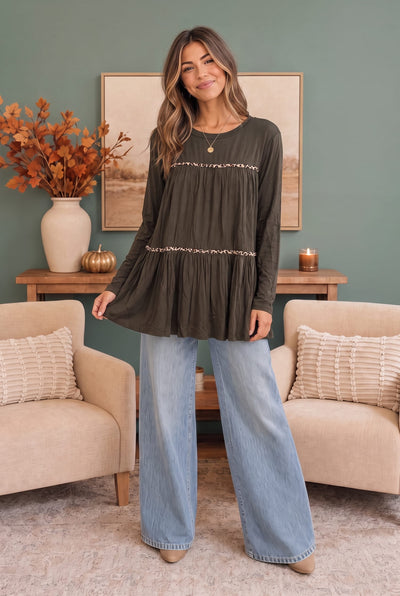 In the Details Tiered Babydoll Top