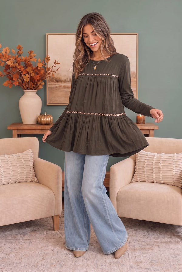 In the Details Tiered Babydoll Top