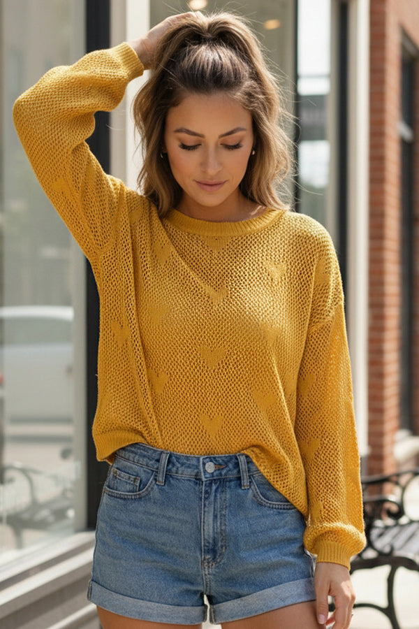Heart of Gold Lightweight Knit