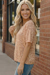 Blush Safari Knit Tee