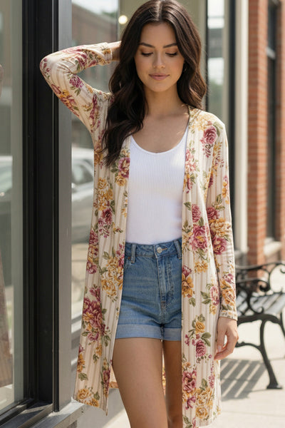 Wildflower Whispers Long Cardigan