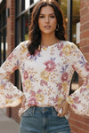 Blossom Lane Bell Sleeve Top