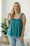 Dreamy Teal Tulle Tank Top