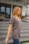 Absolute Favorite V-Neck in Dark Taupe