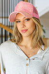 Pink Rhinestone Mesh Trucker Hat