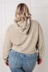Ask Me Out Checkered Hoodie in Sage