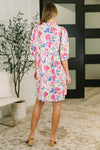 Barely Catch My Breath Notch Neck Dress