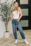 Bella High Waist Soft Barrel Stitch Thru Pocket