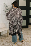 Bella Vida Open Front Floral Print Kimono