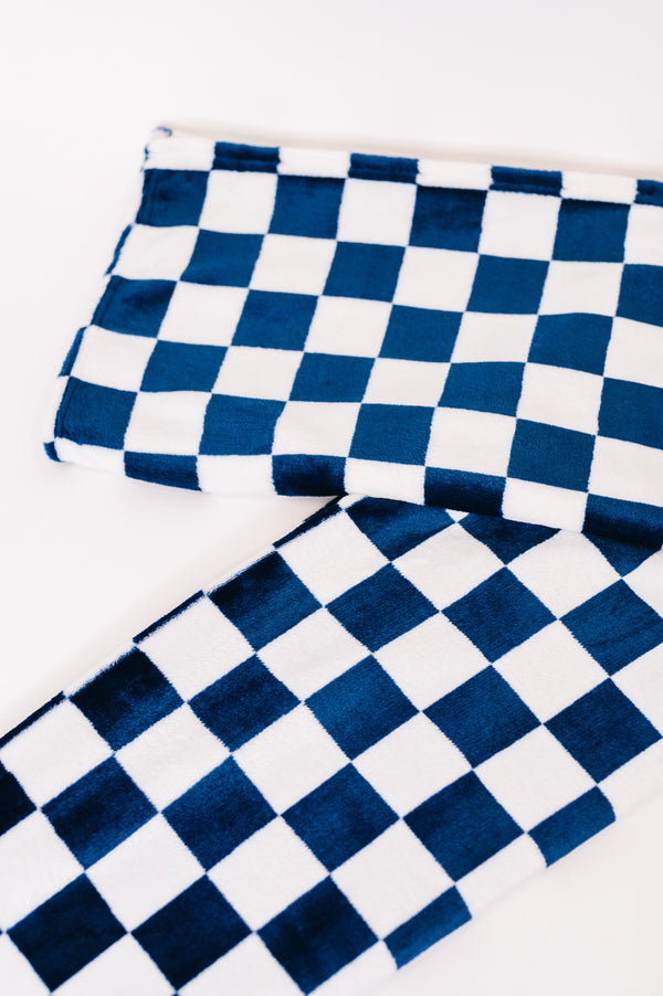Berry Cozy Checkered Blanket