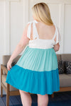 Blue Skies Tiered Dress