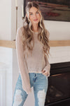 Calming Down Loose Knit Top