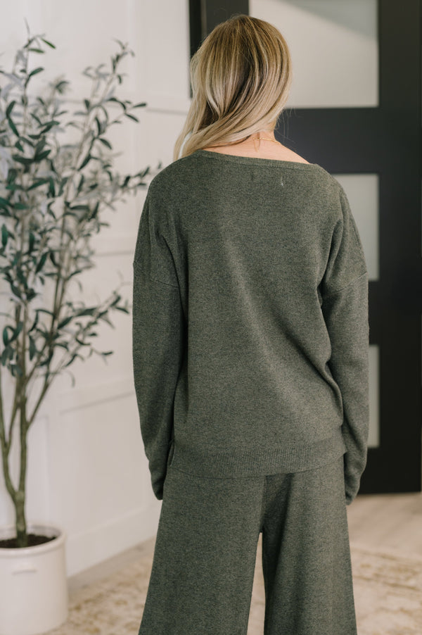 Clove Sweater in Moss