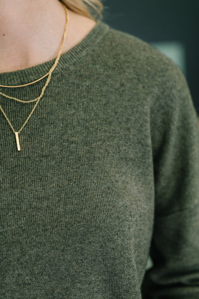Clove Sweater in Moss