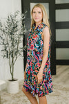 Coral Sands Collared Tank Dress in Dark Floral Paisley