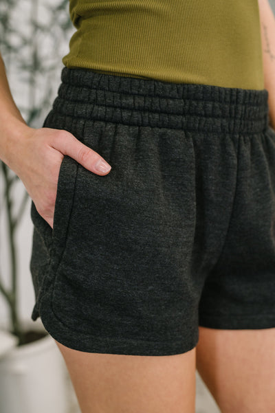 Daily RoutineMineral Wash Shorts in Black