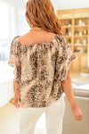 Desert Romance Animal Print Blouse