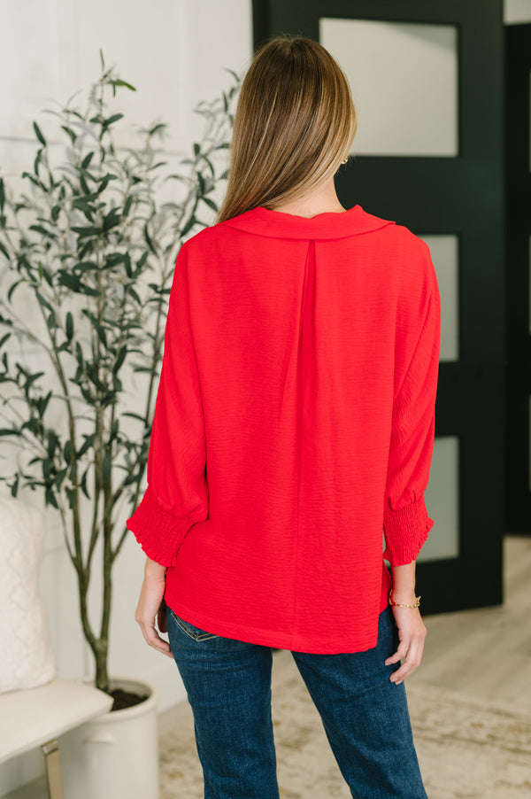 Easy Essence V-Neck Oversized Tunic Top