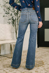 Eva High Waist Flare Tummy Control Double Button WB