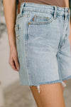 Evelyn Mid Rise Rigid Magic Dad Shorts