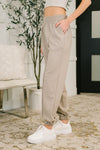 Every Second, Every Hour Jogger Bottoms in Ash Mocha
