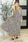 Fiercely Feminine Leopard Print Maxi Dress