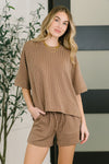 Fight the Feeling Top and Bottom Set in Brown