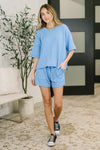Fight the Feeling Top and Bottom Set in Sky Blue