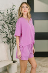 Fight the Feeling Top and Bottom Set in Spring Violet