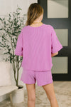 Fight the Feeling Top and Bottom Set in Spring Violet