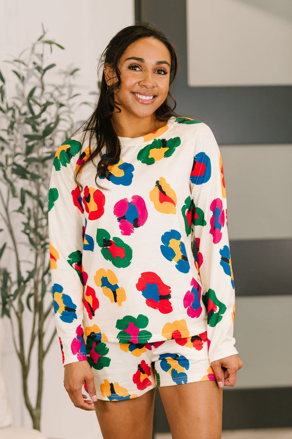 Forever Young Floral Top and Shorts Set