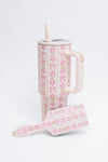 Girly Girl Bow and Floral Hair Brush