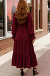 Burgundy Magic Maxi Dress